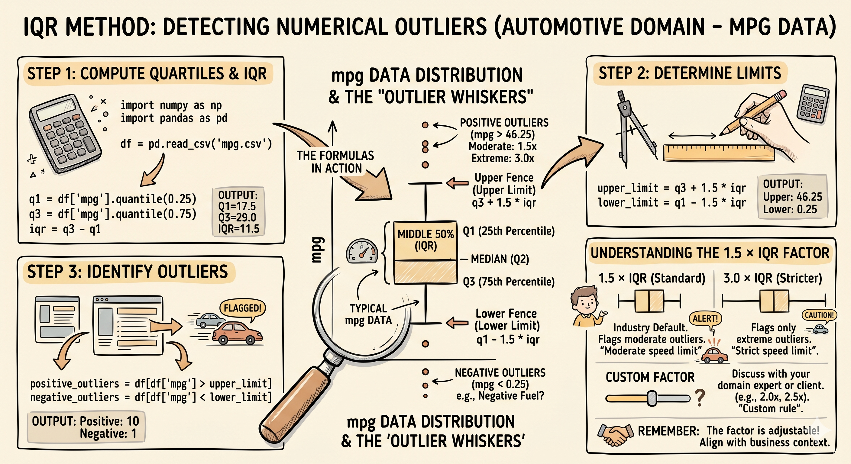 📊 Outlier Treatment & Feature Scaling in Python